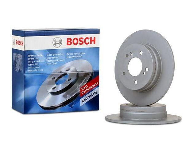 BOSCH Rear Brake Disc Set - Compatible with Mercedes W210 E200 — Brake Rotors & Drums