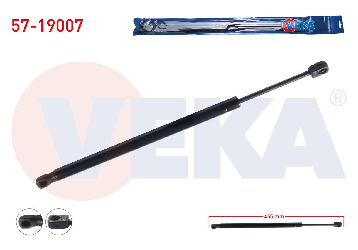 Veka 57-19007 Trunk Gas Strut 455mm / 700N Ford Focus I (Daw,Dbw) 5 Door 1998-2004 — Support Rods & Struts