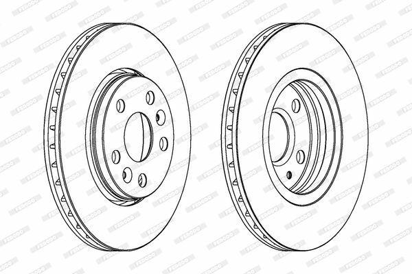 Ferodo Front Brake Disc Set for Mercedes Citan & Renault Kangoo 3 — Brake Rotors & Drums
