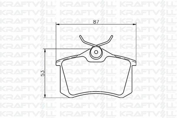 KRAFTVOLL Brake Pads - Rear for Golf IV, Audi A1 A3 A4 A6 A8 & More