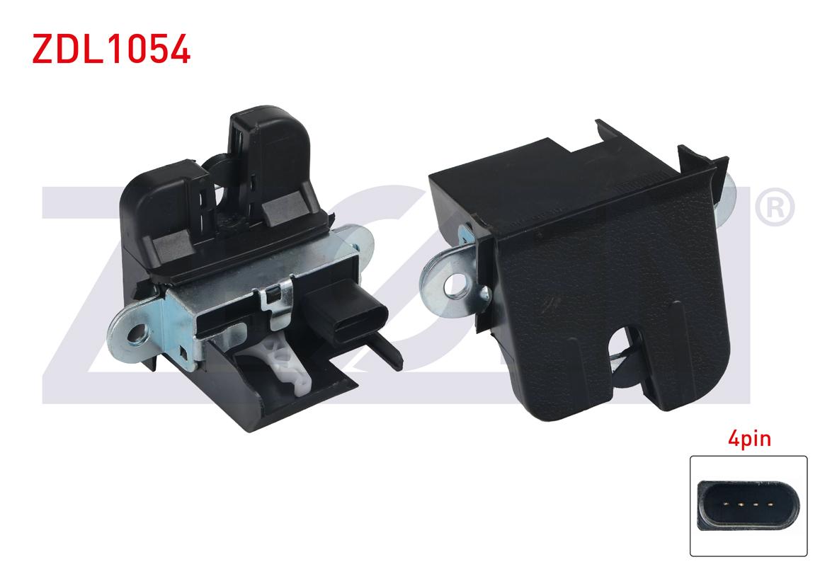 Zegen ZDL1054 Trunk Lock 4 Pin Volkswagen Polo-Jetta III 2001-2012 / Tiguan 2007-2016 — Handles, Locks & Latches