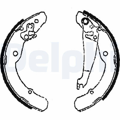 Delphi Brake Shoe - Compatible with Beetle, Bora and 2 more models — Brake Cables & Hardware