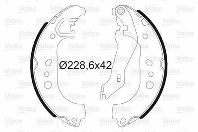 Valeo 564192 Rear Brake Shoes Brake Pads Fits Toledo 2013 2019, Rapid 2013 & Roomster 2011 20 Compatible with SEAT Toledo