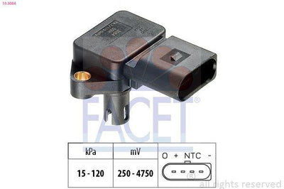 FACET MAP Pressure Sensor 10.3084 - Compatible with VW, Seat, Skoda Vehicles — Vehicle Sensors & Switches
