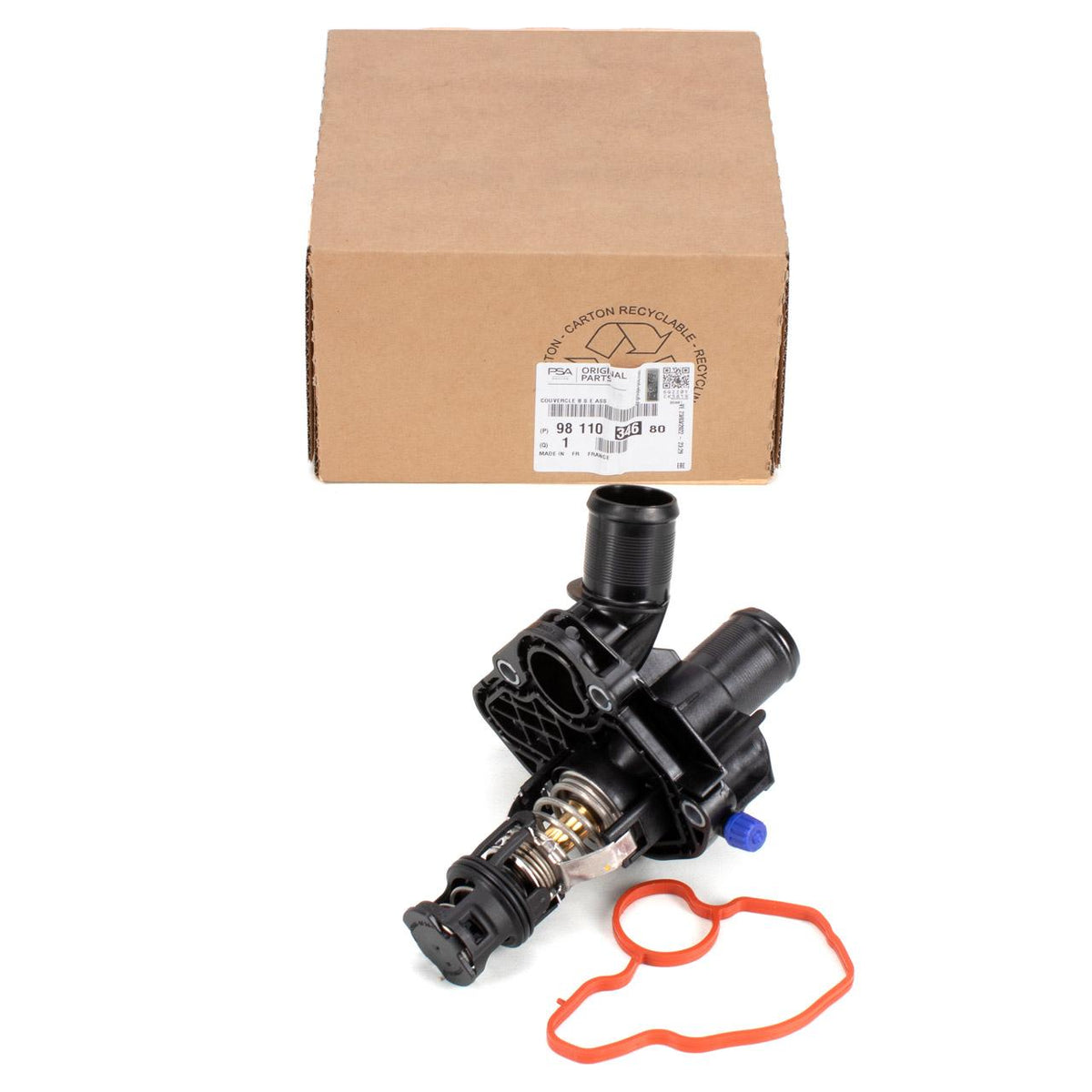 Peugeot 301 Thermostat Complete for 1.2 VTi — Auto Parts Hall, Water Pump & Thermostat