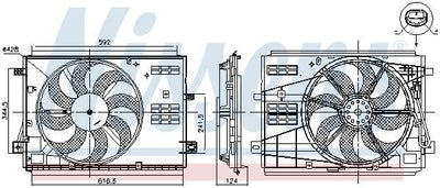 Nissens 85973 Fan Motor Astra L Grandland X P3008 II-308 II-5008 II-508 II-Partner-Rifter-Berlingo — Motors, Pumps & Antennas