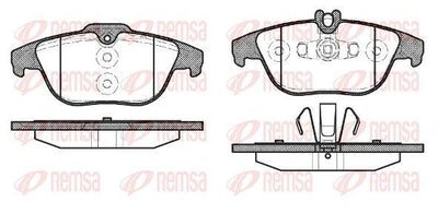REMSA 1305.20 Brake Pad C Class W204 S204 01 07 — Brake Pads