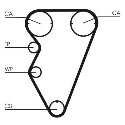 CONTINENTAL CTAM CT929K2 Timing Belt Kit (Land Rover Freelander 1.8 98-06) — Belts