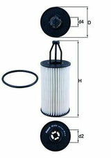 MAHLE OX814D Oil Filter - W204, W205, W212 Series — Oil Filters