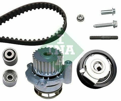 INA Water Pump & Timing Belt Set for VW 2.0 TFSI Passat and Jetta — Water Pump & Thermostat