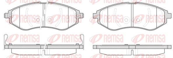 REMSA 0986.02 Brake Pad Aveo T200. T250 01 > 06 — Brake Pads