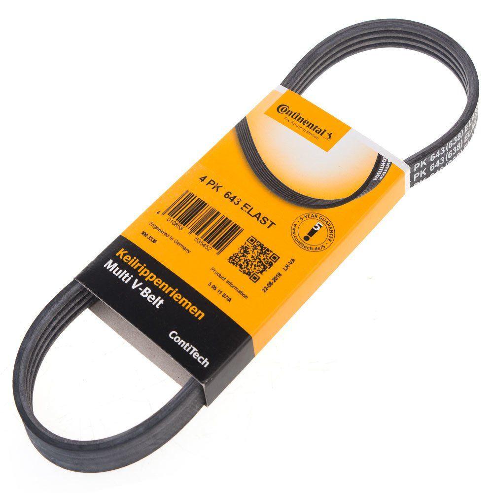 CONTINENTAL CTAM 4PK643ELAST Chevrolet Cruze Steering Belt 4PK643 — Belts