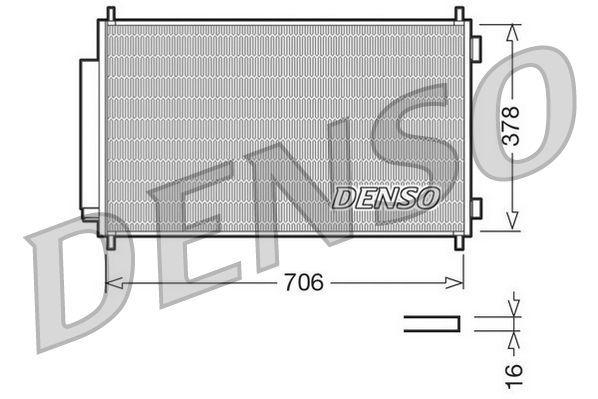 DENSO Klima Radyatörü for Honda CRV 2007-2012, Front view of DENSO DCN40002 radiator, DENSO automotive radiator specifications DENSO DCN40002 Klima Radyatörü - Perfect for Honda CRV 2007-2012 Owners DENSO Klima Radyatörü for Honda CRV 2007-2012 denso, klima-radyatoru, honda-crv, car-parts, automotive, cooling-systems, car-maintenance, air-conditioning, replacement-parts, ai-generated