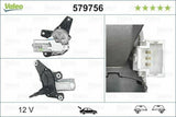 Valeo Rear Wiper Motor 579756 - 2004 Megane II — Wipers