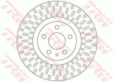 TRW DF6522 Disc Front 13-500L Brake Disc — Brake Rotors & Drums