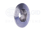 HELLA Pagid Brake Disc 8DD355111-711 - Rear Solid (240-4) for Toyota Corolla (1990-2002) — Brake Rotors & Drums