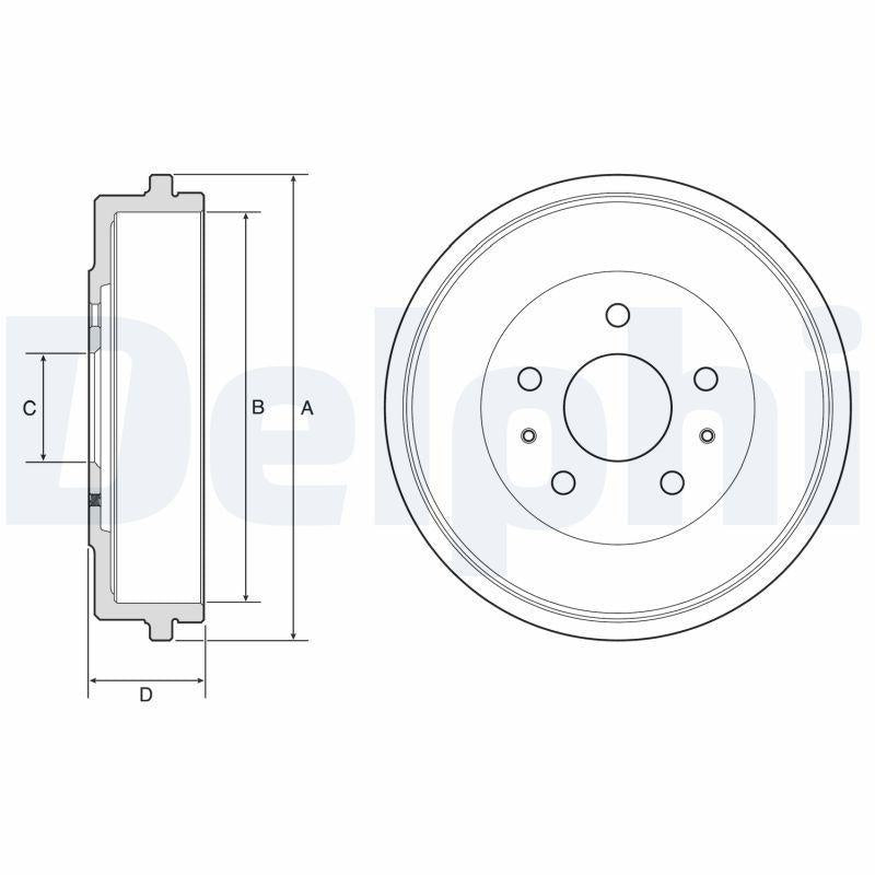 delphi bf568 brake drum for focus, technical specifications of delphi bf568 DELPHI BF568 Brake Drum - Kampana for Focus | 228 mm Diameter DELPHI BF568 Brake Drum | Fits 2005 Focus brake-drum, delphi, focus, automotive-parts, car-maintenance, car-repair, mechanics, braking-system, fren-kampanasi, ai-generated