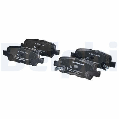 Delphi LP3158 Brake Pad Rear Nissan Qashqai J10 07-13 X-Trail T30 00-/ T31 07-13 Parthfinder 13-/ Koleos 08-/ Ju — Brake Pads