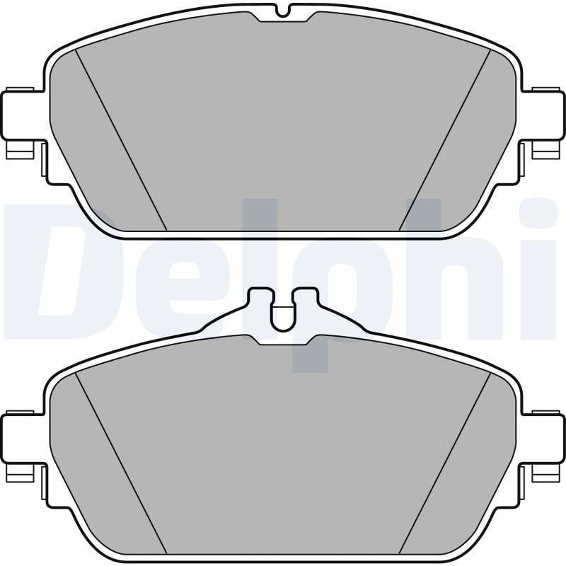Delphi Brake Pad Front for Mercedes W205 C180 C200 C220 - Quality Brake Pads