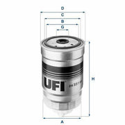 ufi fuel filter 2435100, technical specifications of ufi fuel filter, installation of ufi fuel filter UFI Fuel Filter 2435100 - Premium Replacement for 02-06 Accent 1.5D | OE Spec UFI Fuel Filter 2435100 - Premium Quality for Cars fuel-filter, ufi-fuel-filter, car-accessories, car-maintenance, vehicle-parts, mechanic-tools, replacement-parts, automotive, oe-spec, ai-generated
