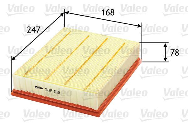 Valeo 585018 Air Filter VW Passat A4 1.6/1.8/1.9Tdi — Air & Cabin Filters