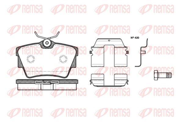 REMSA 0591.20 Brake Pad — Brake Pads