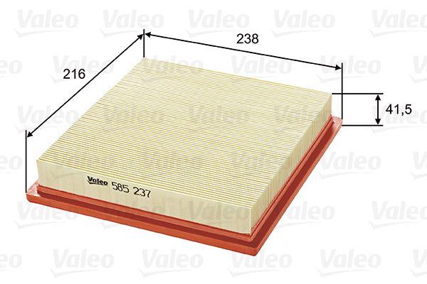 Valeo 585237 Air Filter (Chrysler Voyager IV 2.5 Crd 2.8Crd 00-08) — Air & Cabin Filters