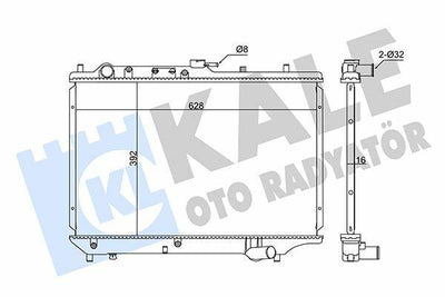 KALE Radiator for 1990-1993 Mazda 323 HB 1.8 16V — Radiators & Fans