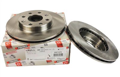 Ferodo DDF1279 Front Brake Disc Set Air Chevrolet Kalos / Aveo 2003-2008 — Brake Rotors & Drums