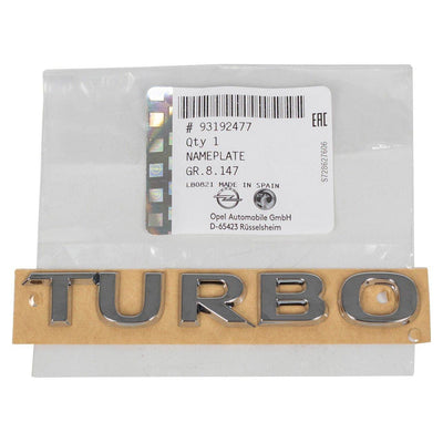 GM Opel Astra K Turbo Chrome Badge — Glass & Trim
