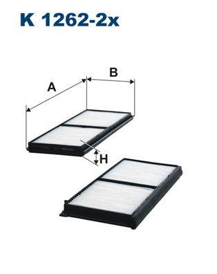 Filtron K1262-2X Cabin Air Filter Mazda 2 2008-2015 — Air & Cabin Filters