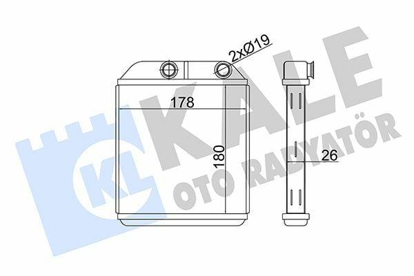 kale carisma radiator for vo.s40-v40 model, close-up of kale carisma radiator, technical specifications of kale radiator KALE Carisma Radiator - Vo.S40-V40 Model for Efficient Heating | 7.09 in Length Kale Carisma Radiator for Vo.S40-V40 Heating System kale, carisma-radiator, vo-s40, vo-v40, heating-system, automotive-parts, aluminum-radiator, efficient-heating, vehicle-maintenance, ai-generated