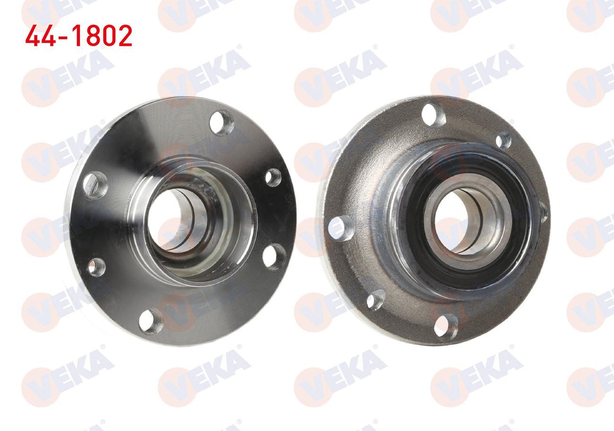 Veka 44-1802 Wheel Hub Left-Right Rear with Bearing 4 Bjn ABS li Fiat Fiorino 2007-/ Linea 2007-/ Citroen Ne — Hub Assemblies