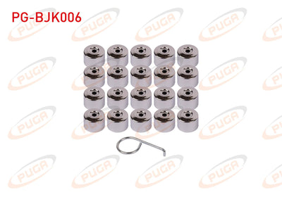 PUGA PG-BJK006 Lug Cover Set Chrome 20 Pieces + Cıkartma Aparatı Volkswagen