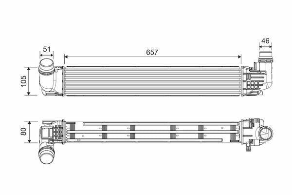Valeo Turbo Radiator (Intercooler) - 2011 Duster 1.5 dCi — Radiators & Fans