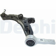 delphi tc1447 left suspension arm for primera p12, DELPHI suspension arm showing technical specifications DELPHI Suspension Arm TC1447 - Left Side for 2003 Primera P12 | Durable Steel Construction DELPHI Suspension Arm TC1447 - Left Side Primera P12 delphi, suspension-arm, left-arm, automotive-parts, car-replacement-parts, vehicle-safety, mechanics-tools, durable-parts, ai-generated, primera-p12
