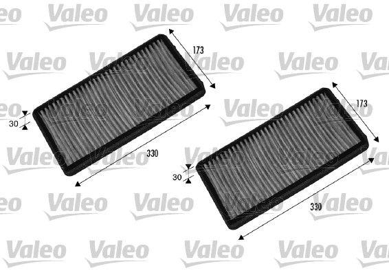 Valeo 698857 Cabin Air Filter with Carbon BMW E65-E66