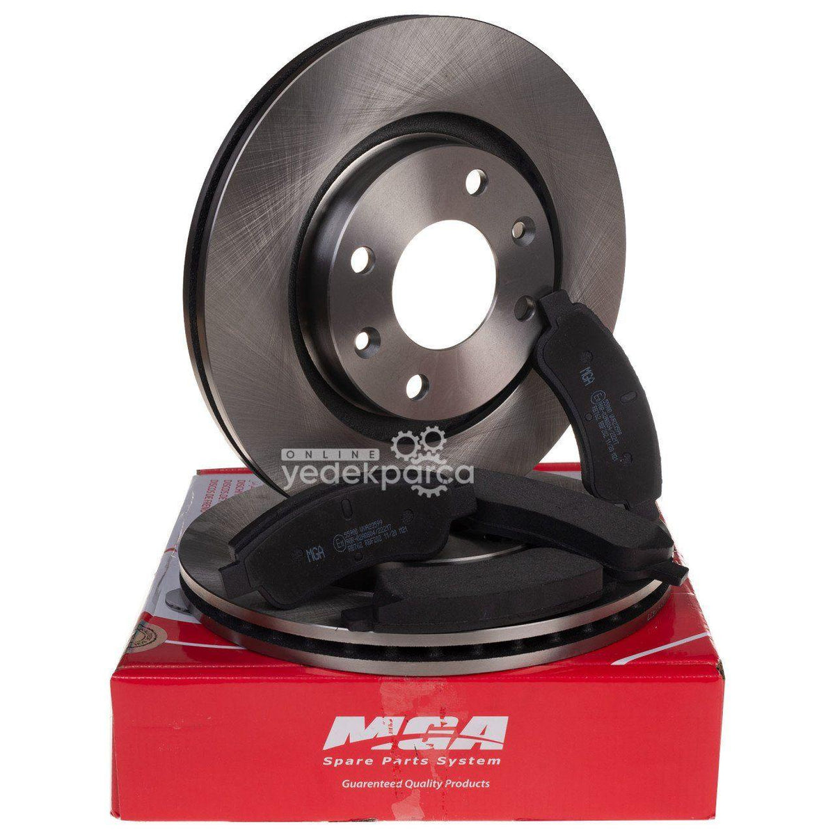 Peugeot 307 Front Brake Disc Set - Braking Solution — Auto Parts Hall, Brake Rotors & Drums