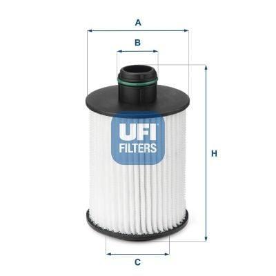 UFI Oil Filter 25.093.00 - Doblo Egea 1.3-2.0Mjt — Oil Filters