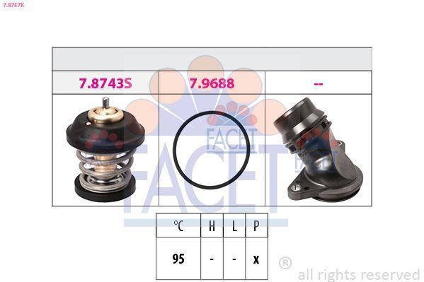 Facet 7.8757K Thermostat A3 A4 A5 Q5 TT Octavia Superb Golf VI Jetta Passat Tiguan 1.8-2.0 TFSI/TSI — Water Pump & Thermostat