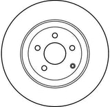 TRW DF4148S Front Brake Discs - Performance for Mercedes W220 & Mitsubishi Models — Brake Rotors & Drums