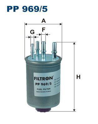 Filtron PP969-5 Fuel Filter Jaguar S-Type II X200 2.7 D — Fuel Delivery
