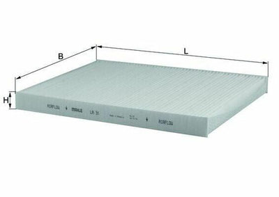MAHLE LA31 Cabin Filter - Golf III & Passat — Air & Cabin Filters