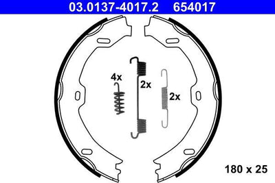 ATE 03.0137-4017.2 Parking Brake Shoe 211 — Brake Cables & Hardware