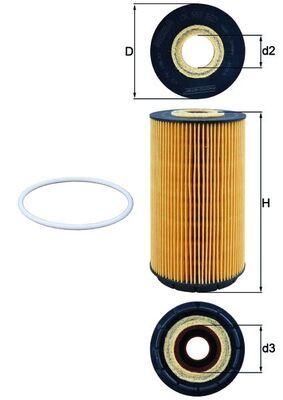 Mahle OX 557D Oil Filter Phaeton Touareg 6.0 — Oil Filters
