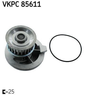 SKF VKPC85611 Water Pump - Engine Cooling for Vectra B & Astra G — Water Pump & Thermostat