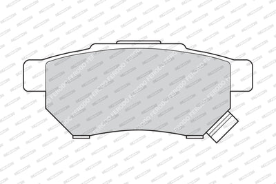 Ferodo FDB621 Brake Pad Rear Civic 96-00 Concerto 89-Integra 97-Jazz 08-/ 25 99-45 99-200 95-400 95-/ Zr 01