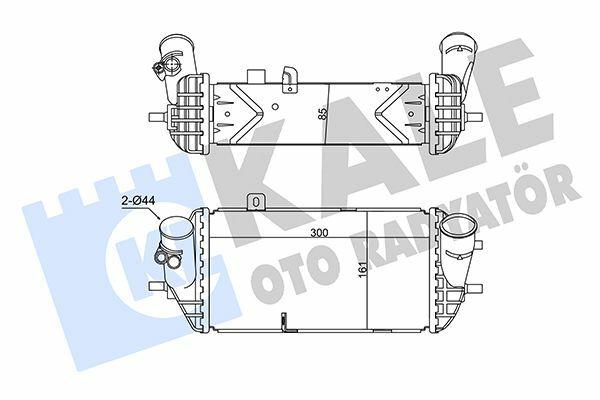 kale-turbo-intercooler-for-i20-i30, intercooler-specifications, kale-350785-model KALE Turbo Intercooler - Compatible with i20 & i30 - 1.4 & 1.6 CRDI | 300mm Length KALE Turbo Intercooler for i20 & i30 - 1.4 & 1.6 CRDI kale, turbo-intercooler, i20, i30, car-parts, mechanics, car-owners, air-cooled, automotive, ai-generated