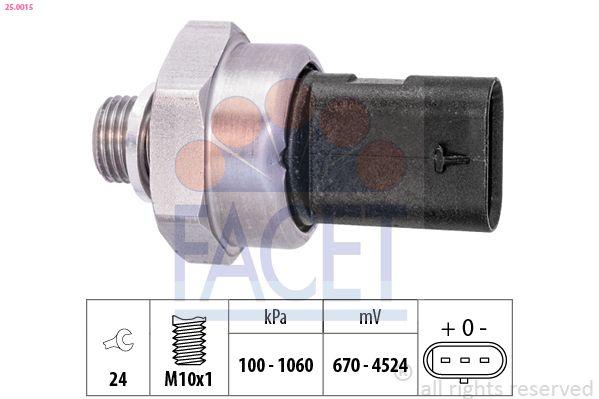 Facet 25.0015 Oil Pressure Sensor F-10 / 15 / 20 / 25 / 30 / 32 / 36 B-38 / 47