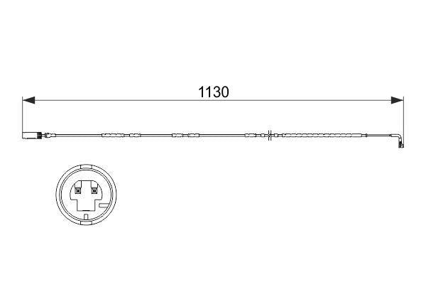 bosch brake pad cable rear, bosch 1987473505 specifications BOSCH 1987473505 | Brake Pad Cable Rear 10-15 Bw.X1 (E84) - Ideal for Vehicle Owners BOSCH 1987473505 - Brake Pad Cable Rear for Vehicle Owners bosch, brake-pad-cable, vehicle-accessories, car-parts, automotive, car-maintenance, braking-system, disk-brake, car-repair, ai-generated